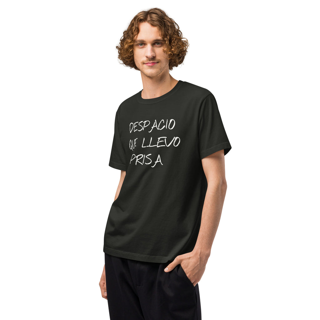 KUADRO 'Despacio que llevo prisa' oversized tee in washed black — side view
